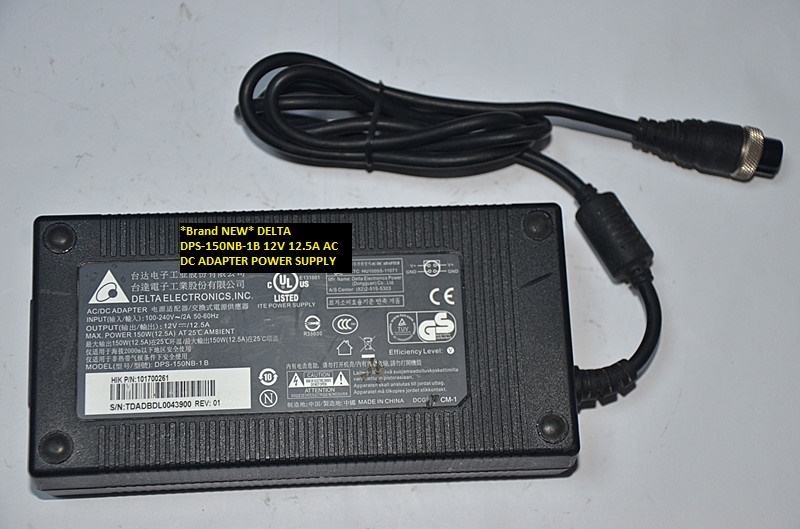 *Brand NEW* DELTA 12V 12.5A DPS-150NB-1B AC DC ADAPTER POWER SUPPLY